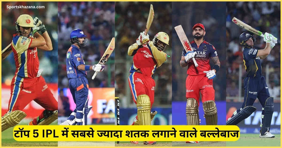 IPL Me Sabse Jyada Satak